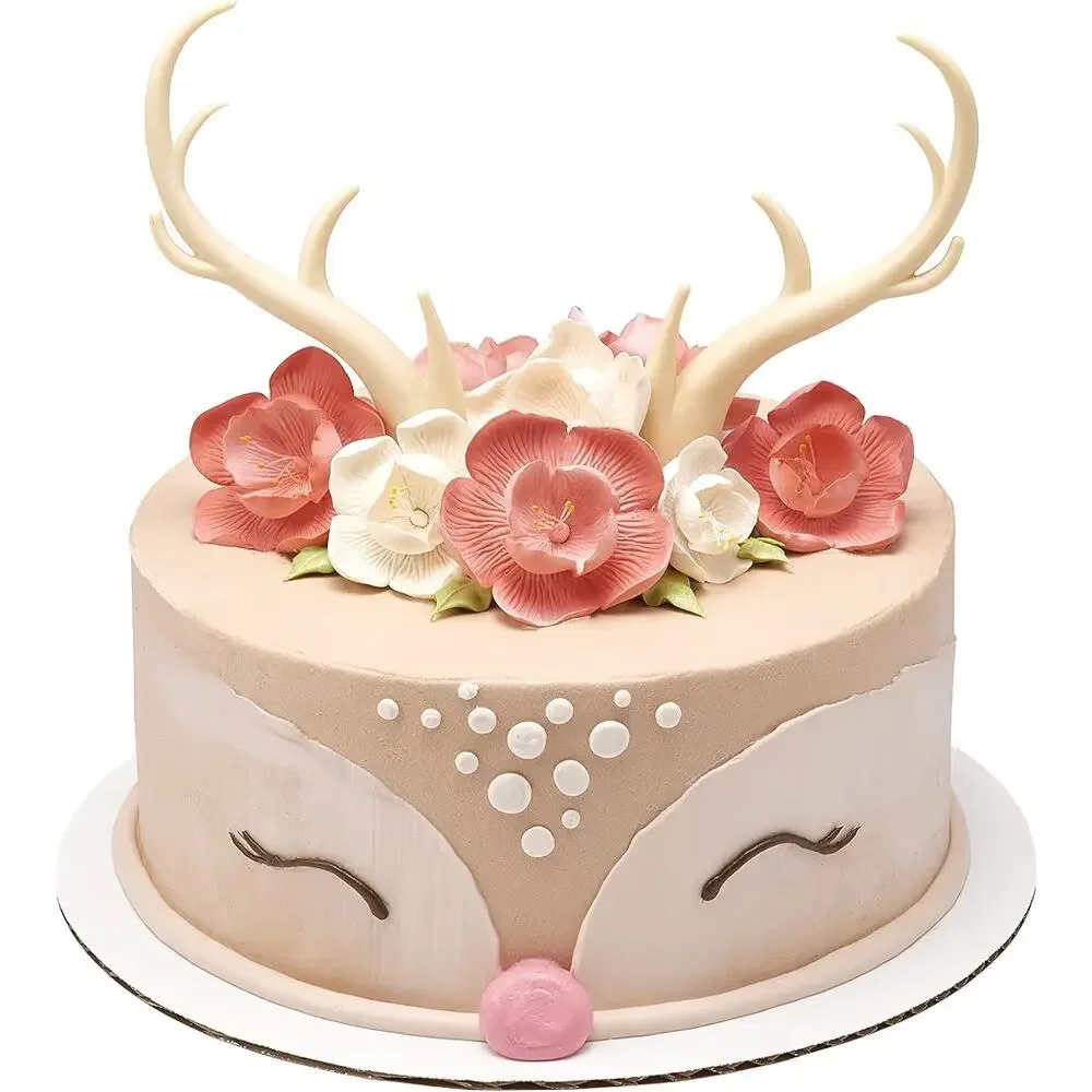 DecoPac ANTLERS CREATIONS Cake Topper for Birthdays and Parties Decorating 2-Pc